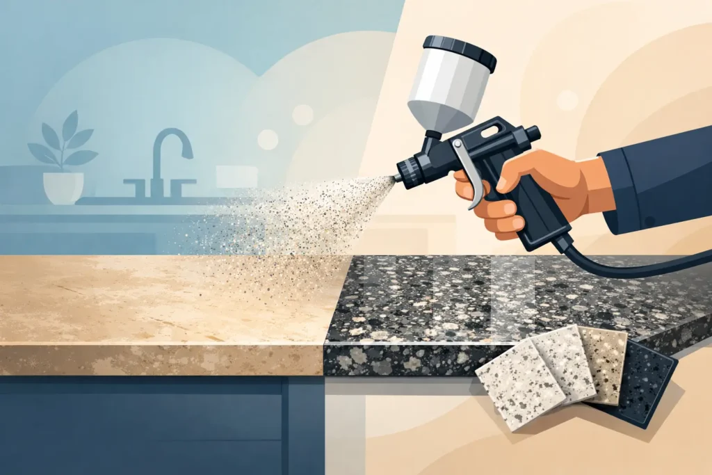 Spray Granite Countertops Worth It?