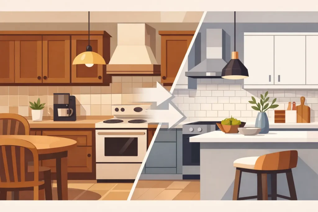 How to Modernize Dated Kitchens Without Replacing