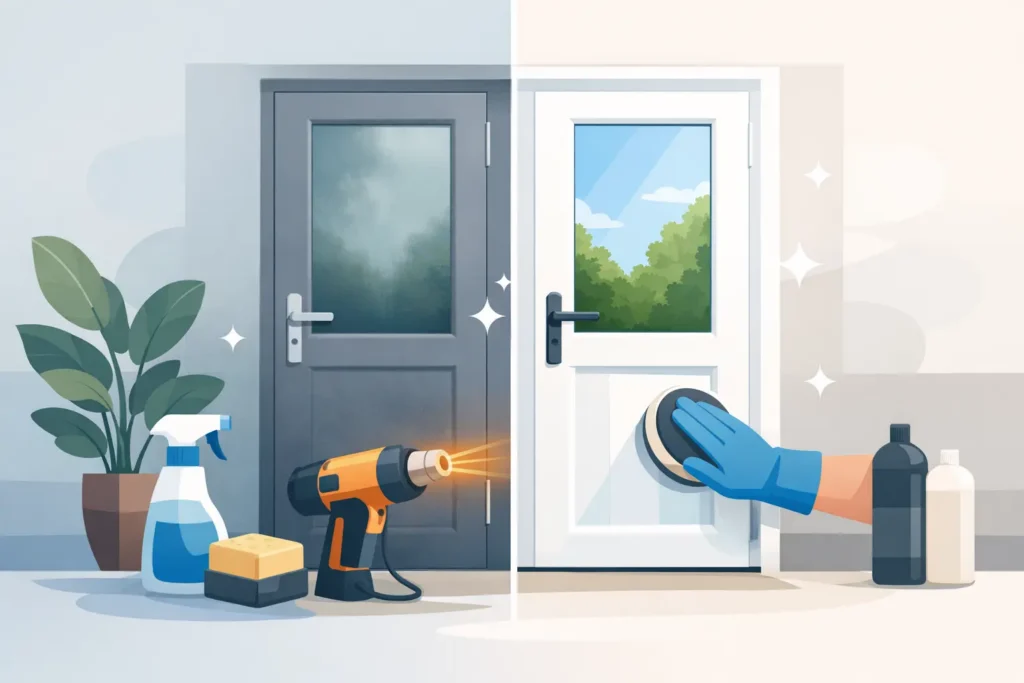 How to Restore Faded uPVC Doors Professionally