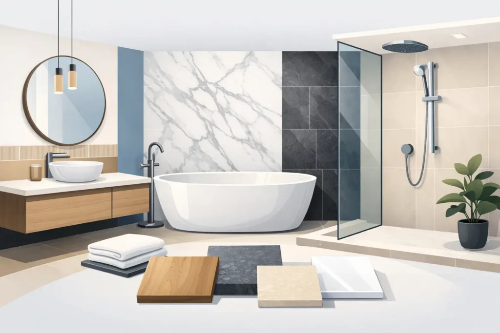 Best Bathroom Surface Materials for Lasting Style