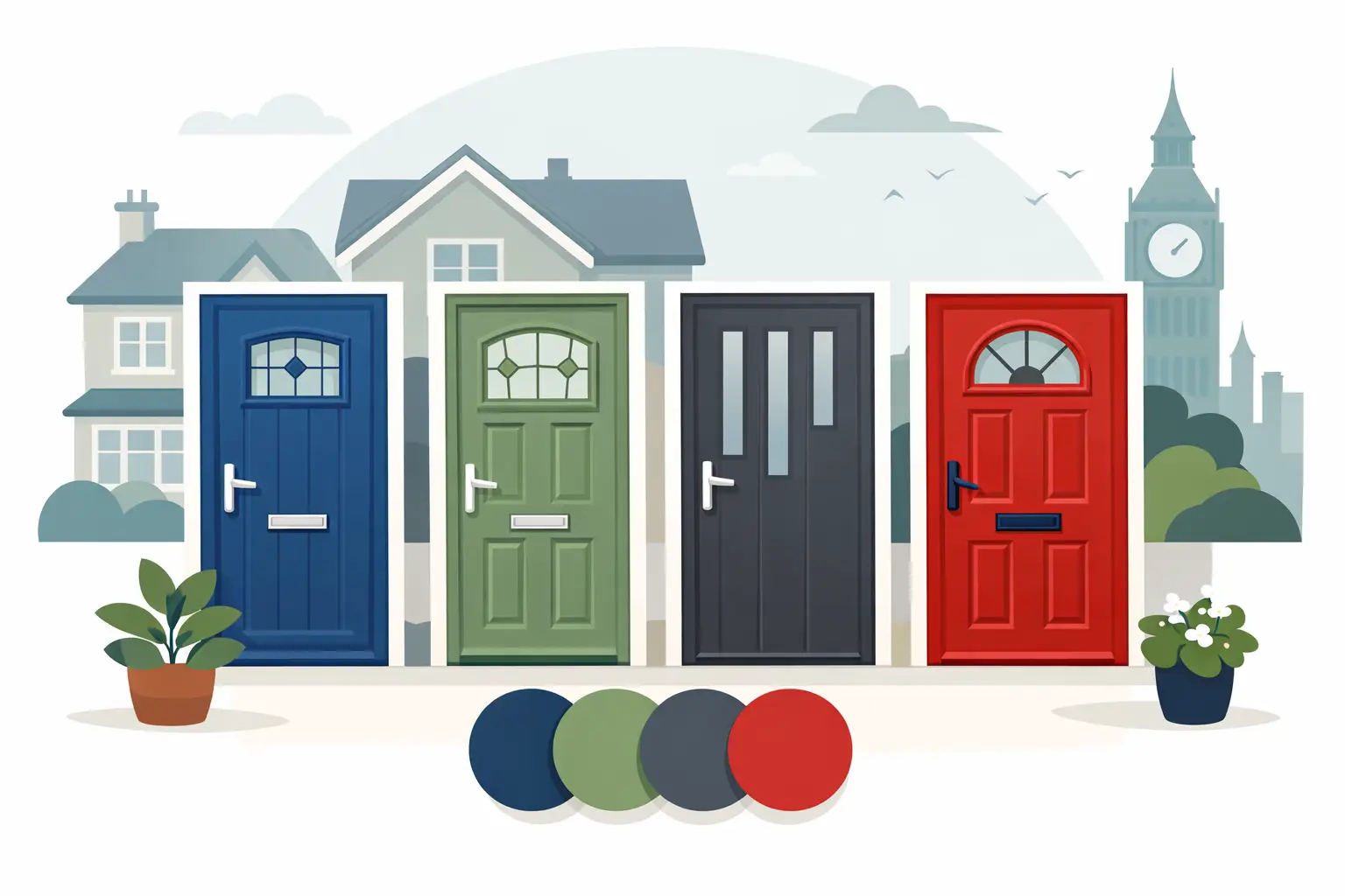 Best Colours for Composite Doors in UK Homes