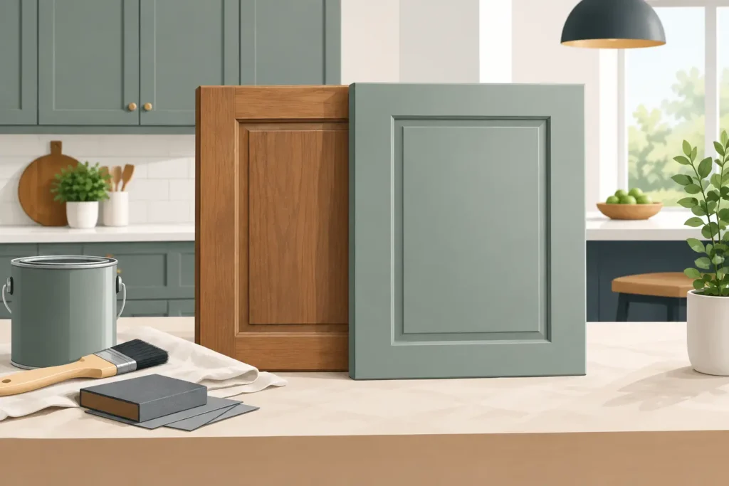 Cabinet Door Refinishing for a New Kitchen Feel