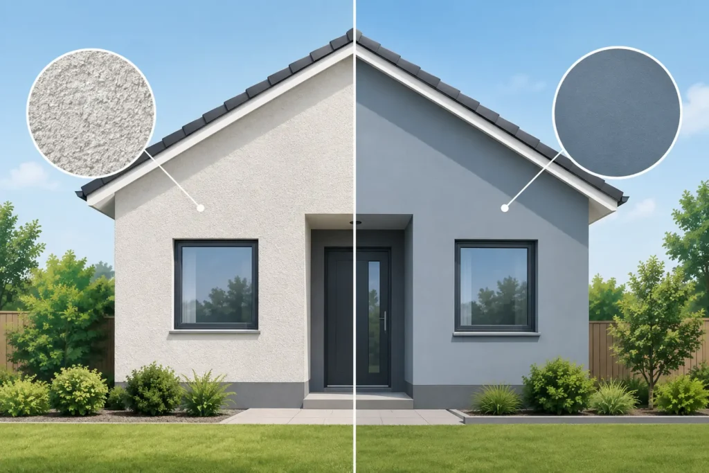 Render Coating vs Exterior Paint - Which Lasts?